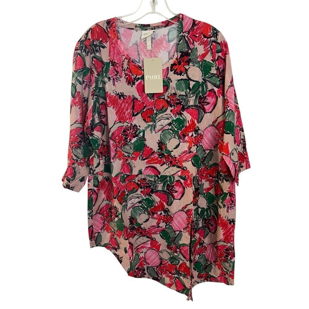 Pure by Ulla Popken Women’s Tunic 3/4 SLEEVE Size 12 / 14 New